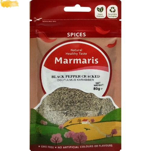 Marmaris Black Pepper Cracked 10X80Gr