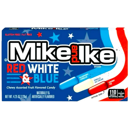 Mike & Ike Theater Red White and Blue 12x120g (BIG) dimarkcash&carry