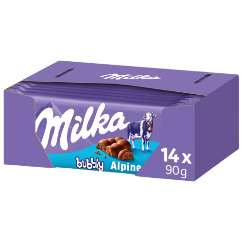 Milka Bubbly Milk  14X90G dimarkcash&carry