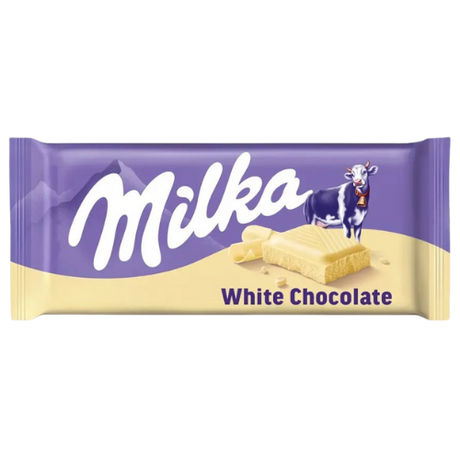 Milka White Chocolate Bar 24X90G dimarkcash&carry