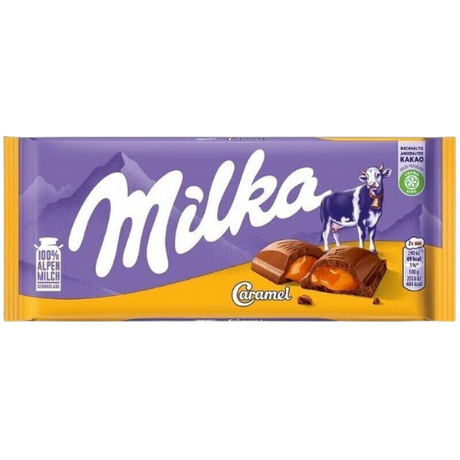 Milka Caramel Chocolate Bar 23X100G dimarkcash&carry