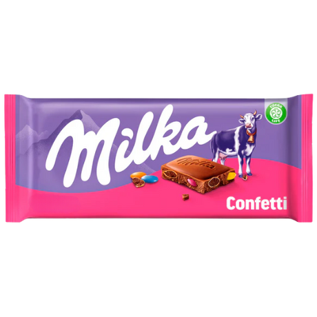 Milka Confetti Chocolate Bar 22X90G dimarkcash&carry