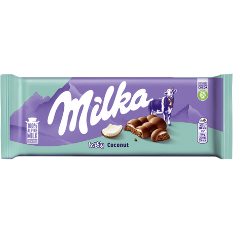 Milka Bubbly Coconut Chocolate Bar 12X97G