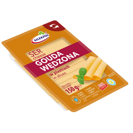 Mlekpol Gouda Wedzona Smoked-12X150G dimarkcash&carry