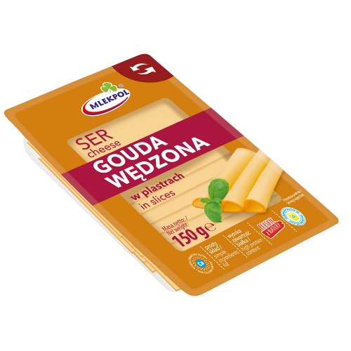 Mlekpol Gouda Wedzona Smoked-12X150G dimarkcash&carry