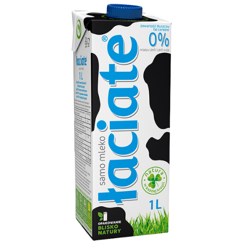 Mlekpol Milk Uht 0% Laciate 12X1L Blue dimarkcash&carry