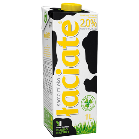 Mlekpol Milk Uht 2.0% Laciate 12X1L Yellow dimarkcash&carry