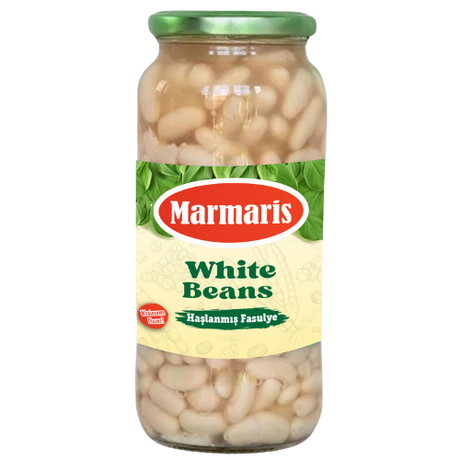 Marmaris White Beans Jar 12X540G dimarkcash&carry