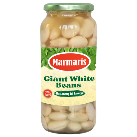 Marmaris Giant White Beans Jar 12x580ml dimarkcash&carry