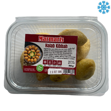 Marmaris Halab Kibbah 10X350G - Collection Only Frozen Product dimarkcash&carry