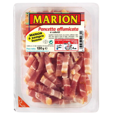 Marion Lardons Smoked Streaky Bacon (Red) 20X130G