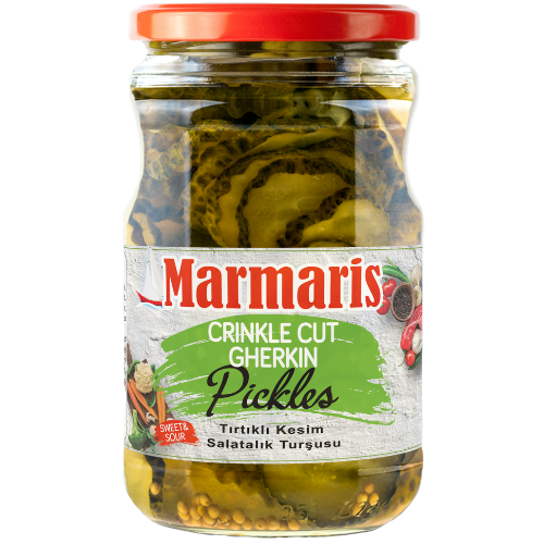 Marmaris Crinkle Cut Gherkin Pickles 8X720Cc