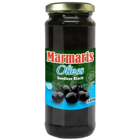 Marmaris Black Pitted Olives 12X450G