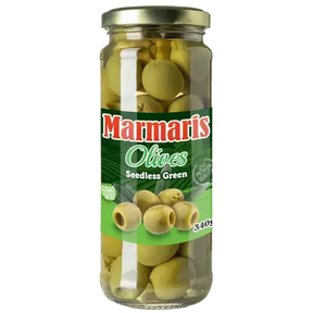 Marmaris Green Pitted Olives 12X450G