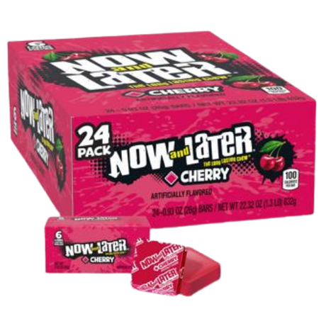 Now And Later Cherry Chew 24X26G