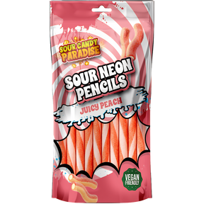 Neon Pencils Sour Juicy Peach 12X130g dimarkcash&carry