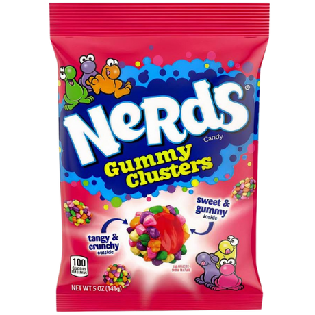 Nerds Rainbow Medium Gummy Clusters Peg Bag 12X141G dimarkcash&carry