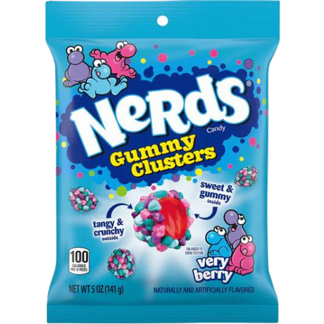 Nerds Very Berry Gummy Clusters *BAG* 12x141g(5oz) dimarkcash&carry