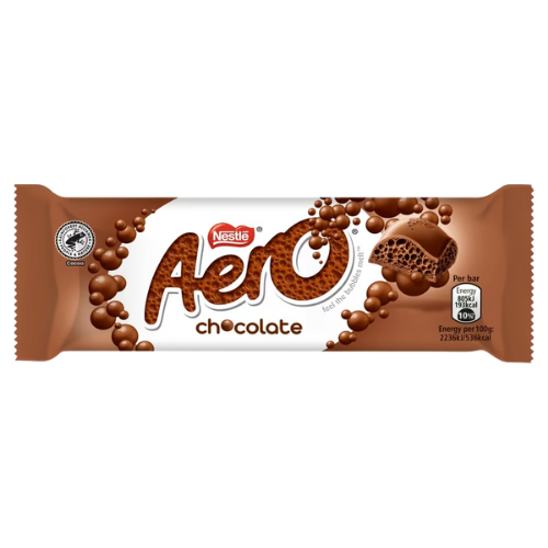 Aero Bubbly Milk Chocolate Bar 24X36G dimarkcash&carry