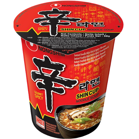 Nongshim Shin Ramyun Noodles (Cup) 12X68G dimarkcash&carry