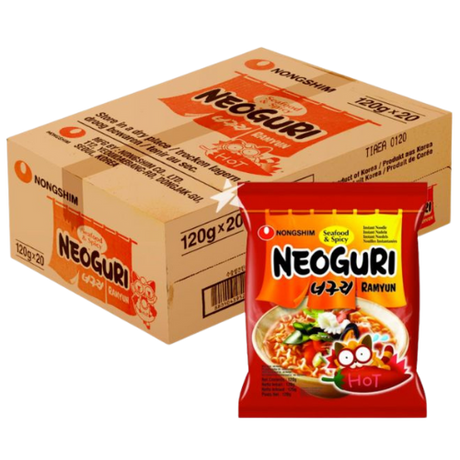 Nongshim Neoguri Seafood Spicy Ramyun Noodles (Pack) 20X120G dimarkcash&carry