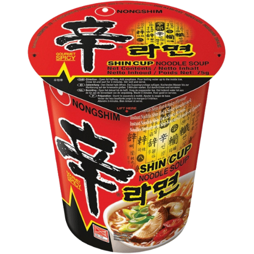 Nongshim Red Super Spicy Noodles (Cup) 12X68G dimarkcash&carry