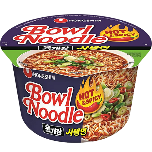 Nongshim Hot & Spicy Bowl Noodle 12X100G dimarkcash&carry