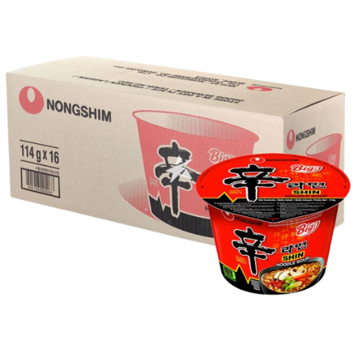 Nongshim Shin Ramyun Noodles (Big Bowl) 16X114G dimarkcash&carry