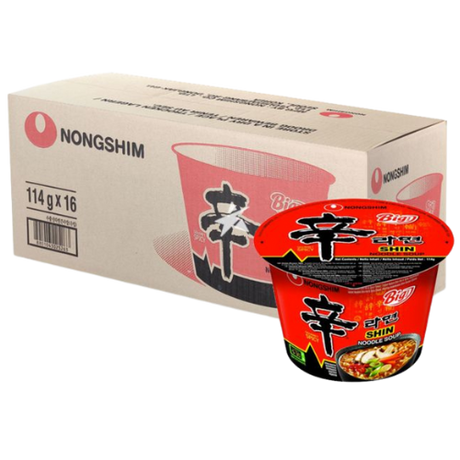 Nongshim Shin Ramyun Noodles (Big Bowl) 16X114G dimarkcash&carry