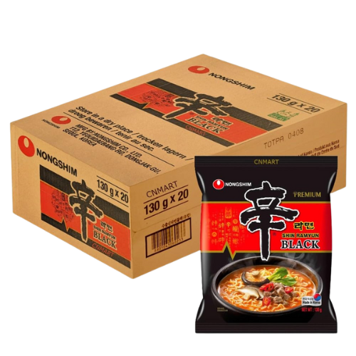 Nongshim Shın Ramyun Black Noodles 20X130G dimarkcash&carry