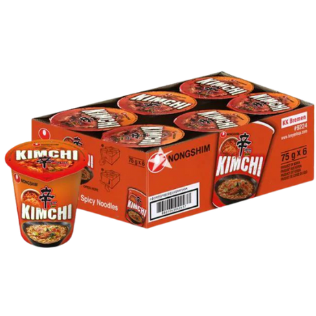 Nongshim Kimchi Ramyu Cup Noodles 6X75G