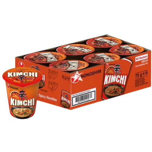 Nongshim Kimchi Ramyu Cup Noodles 6X75G dimarkcash&carry