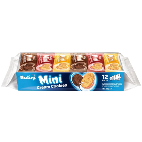 Nutini Mini Cream Cookies 12X(12X35G)