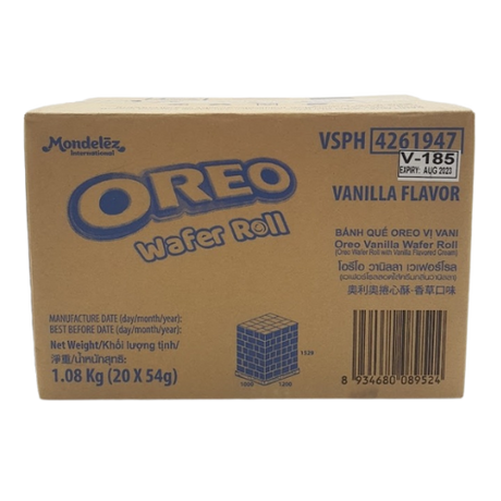 Oreo Wafer Roll Vanilla Flavour 20X54G dimarkcash&carry