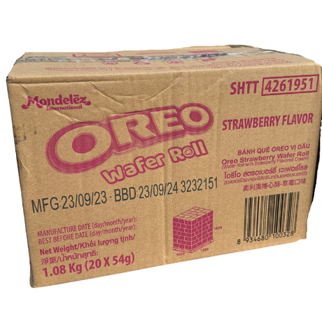 Oreo Wafer Roll Strawberry Flavour 20X54G dimarkcash&carry