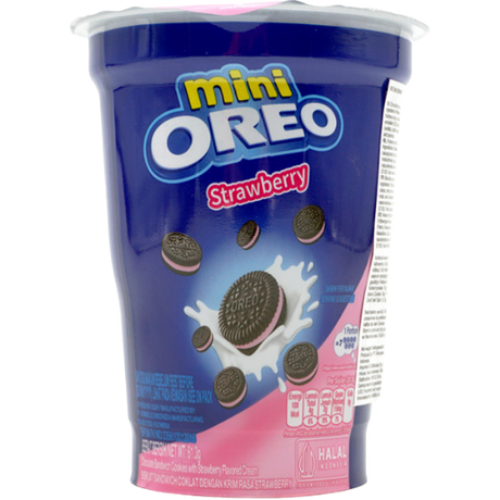 Oreo Mini Cup Strawberry Flavour 24x61.3g dimarkcash&carry