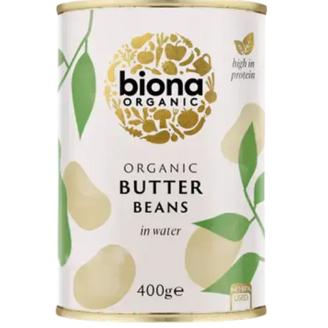 Organic Biona Butter Beans 6X400G