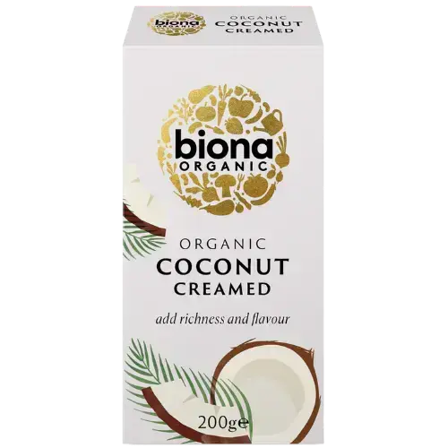 Organic Biona Creamed Coconut 12X200G