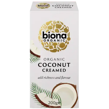 Organic Biona Creamed Coconut 12X200G