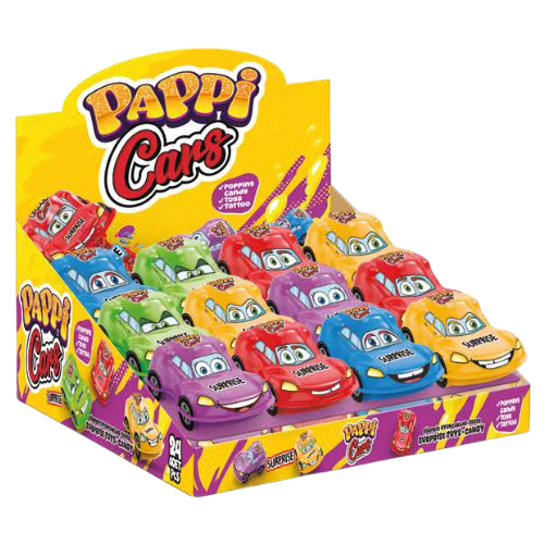 Pappi Cars Toy Candy 24X4G dimarkcash&carry