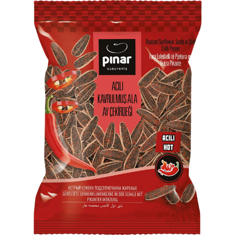 Pinar *Hot* Flavored Sunflower Seeds 26x100g dimarkcash&carry