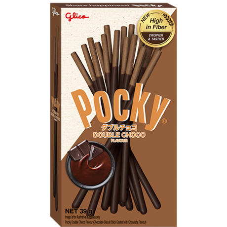 Pocky Biscuit Stick Double Chocolate 10X39G