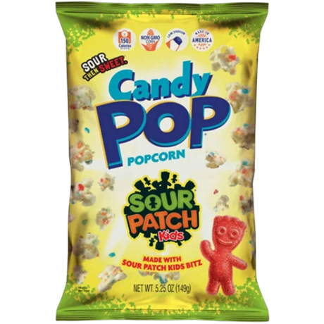 Candy Pop Sour Patch Popcorn 12X149G