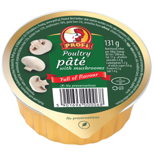 Profi Chicken Pate Mushroom 15X131G dimarkcash&carry