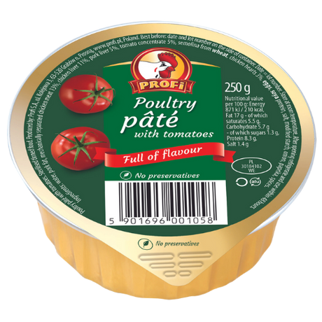 Profi Chicken Pate Tomato 8X250G dimarkcash&carry