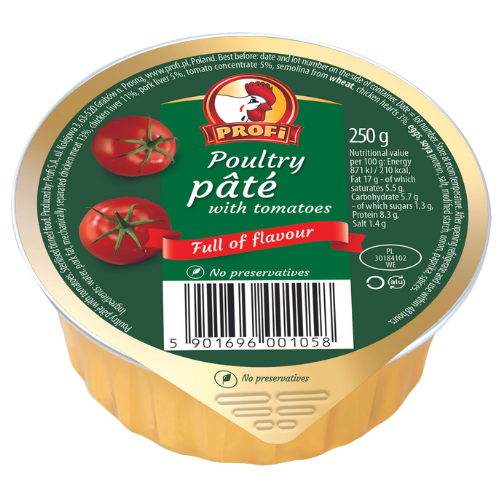 Profi Chicken Pate Tomato 8X250G dimarkcash&carry