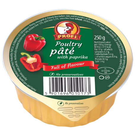 Profi Chicken Pate Paprika 8X250G dimarkcash&carry