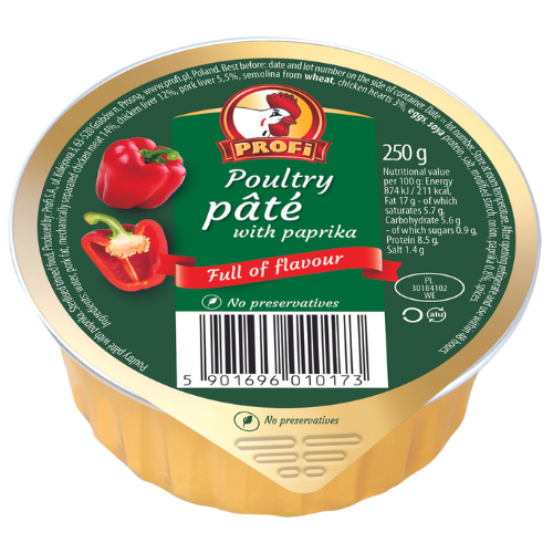 Profi Chicken Pate Paprika 8X250G dimarkcash&carry