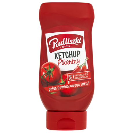 Pudliszki Ketchup- Hot-Pikantny- 8X480G dimarkcash&carry