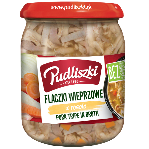 Pudliszki Flaki - Plain - Beef In Jar 4X500G dimarkcash&carry